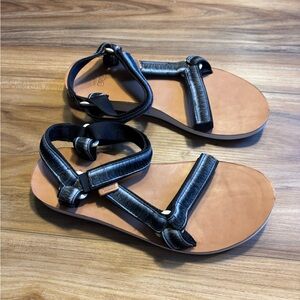 Teva Black and Blue Women's Sandals adjustable straps, sandals
